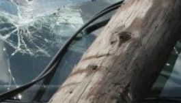 Villanyoszlopnak ütközött Sepsiszentgyörgyön egy autóbusz