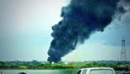 Villámcsapás miatt felrobbant két nyersolajtartály Texasban