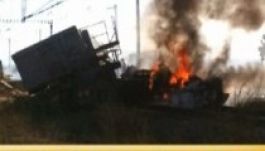 Vonat ütközött kamionnal Bákóban, két halott