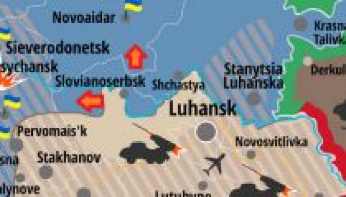 Luhanszkban megszakadt az áramellátás és az internetkapcsolat