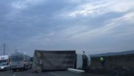 Látványos baleset történt Kolozsvár körgyűrűjén