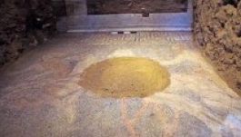 Fantasztikus mozaikot találtak a makedón sírban