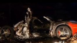 Fának csapódott és kiégett egy Ferrari 458 Italia