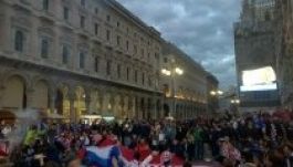 Bíróság elé állítják a Milánóban őrjöngő horvát drukkereket