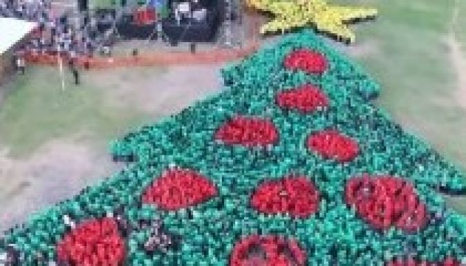 Rekordot döntött egy rendhagyó karácsonyfa (VIDEÓ)