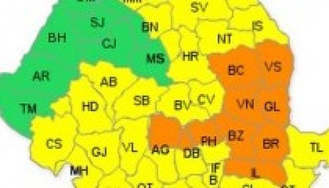Hóvihar közeleg Moldva és a Déli Kárpátok felé