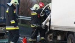 Két román kamion ütközött Magyarországon