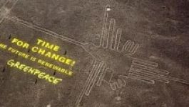 Összetaposták a Greenpeace aktivistái a Nazca-vonalakat