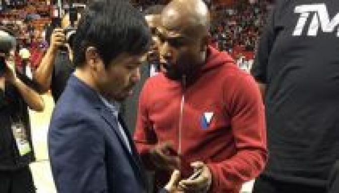 Mayweather megadta telefonszámát Manny Pacquiaonak (VIDEÓ)