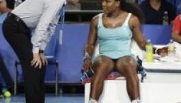 Kávézott meccs közben Serena Williams (VIDEÓ)