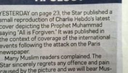 Bocsánatot kért két afrikai lap a Charlie Hebdo címlapjáért