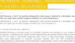 Közleményben üzent a Heineken a székelyföldieknek