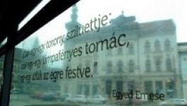 Magyar szerzők idézetei is kikerültek a kolozsvári buszokra (GALÉRIA)