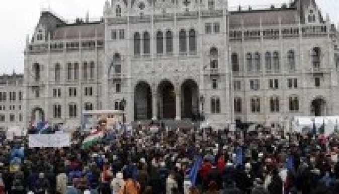 Az Európai Magyarországért demonstráltak Budapesten