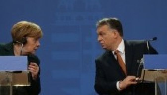 Angela Merkel Budapesten van