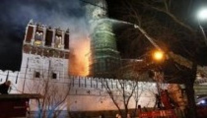 Tűz pusztított egy híres moszkvai kolostorban