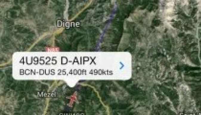 Lezuhant egy Airbus A320-as repülő az Alpokban