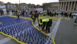 A budapesti Hősök terén is szolidarizáltak a székelyekkel