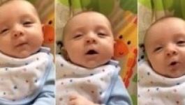 Már héthetesen kimondta első szavát a kisbaba (VIDEÓ)