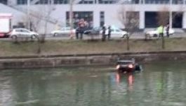 A Szamosba pottyant egy autó Kolozsváron