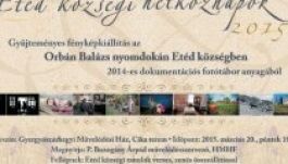 Etéd községi hétköznapok bemutatása Gyergyószárhegyen