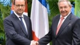 A francia elnök meglátogatta Fidel és Raúl Castrót