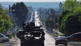 Amerikai harckocsik vonultak át Brassón (FOTÓK)