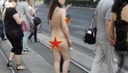 Ismét egy meztelen nő sétált Budapesten