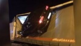 Az év leglátványosabb balesete Szeben megyében történt (VIDEÓ)