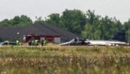 Katapultált és megsérült egy magyar vadászgép pilótája