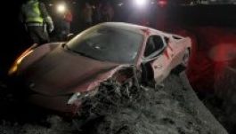 Vidal összetörte negyedmillió eurós Ferrariját, de életben maradt