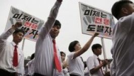 Rituálisan gyűlölködtek Amerika ellen Észak-Koreában (FOTÓK)