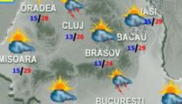 Viharos lesz az idő csütörtökig (TÉRKÉP)