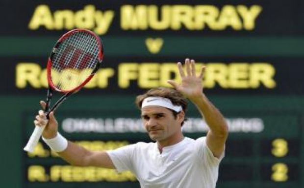 Federer tizedszer döntős Wimbledonban