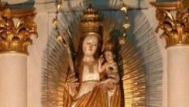 A Mária-kegyszobor az idei zsögödi alkotótábor témája