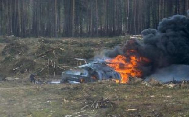 Légi bemutatón zuhant le egy orosz katonai helikopter