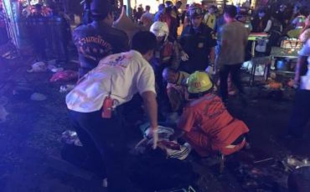 Nagy robbanás volt Bangkok központjában, sok a halott