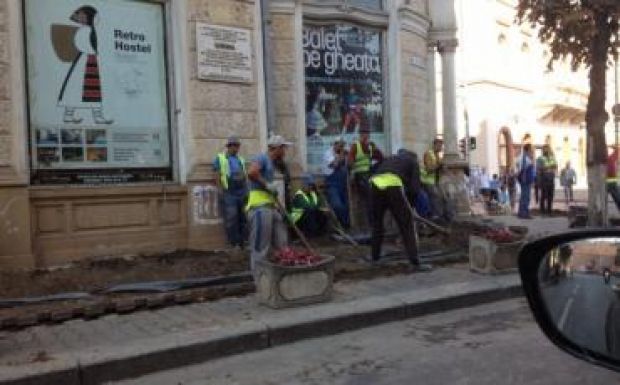 Őrült iramban zajlanak a felújítási munkálatok Kolozsvár központjában