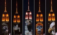Veszélyeztetett állatok képeit vetítették az Empire State Buildingre