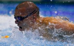 Cseh László aranyérmes 200 méter pillangón