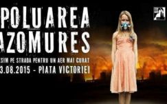 Az Azomureș környezetszennyezése ellen tüntetnek Marosvásárhelyen