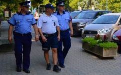 Arad megyei román rendőrök járőröznek Gyulán
