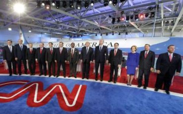 Riválisai össztüzet zúdítottak Trumpra a republikánus elnökjelölt-aspiránsok vitáján