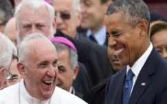 Obama elnök fogadta az Egyesült Államokba érkezett Ferenc pápát