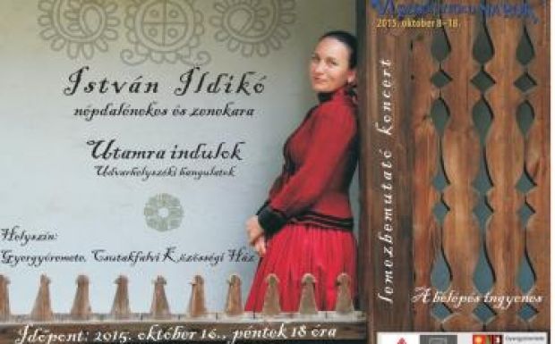 Gyergyóremetén énekel István Ildikó népdalénekes