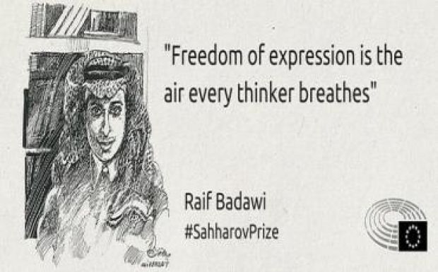 Raif Badavi kapja idén az EP Szaharov-díját