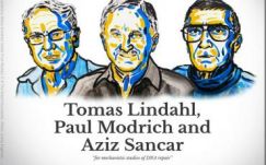 A DNS-javításhoz kapcsolódó kutatásokért hárman kapták a kémiai Nobel-díjat