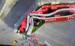 Hatalmas baleset Szocsiban - lefújták a Forma-1 szabadedzését