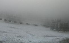 Több centiméteres a hó a Madarasi Hargitán