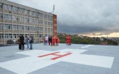 Helikopterleszállót építettek ki a nagyváradi kórház tetejére